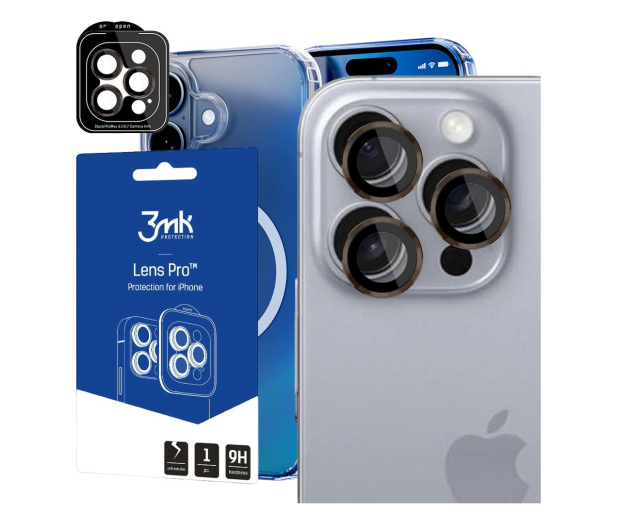 3MK Lens Protection Pro do iPhone 16 Pro/16 Pro Max Rose Brown 5903108588607 - 1277805 - zdjęcie